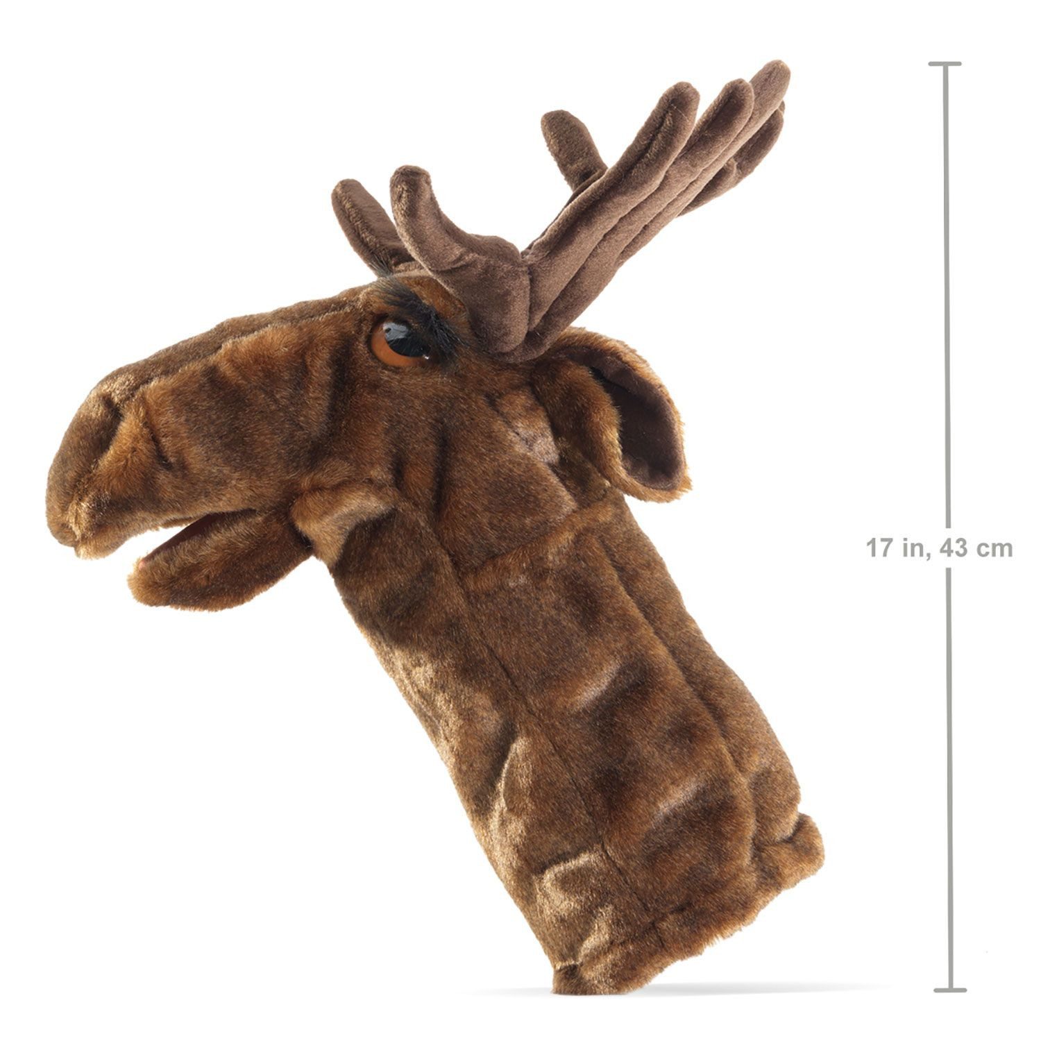 Folkmanis Handpuppen Handpuppe Handpuppe Elch für die Куклыbühne Folkmanis 3201 (Packung)