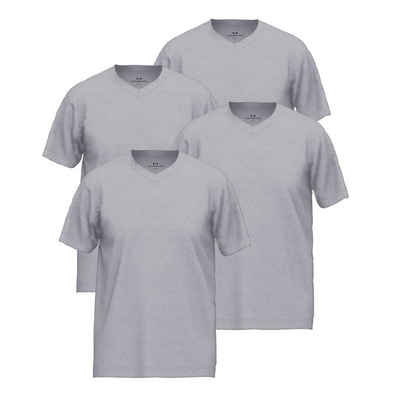 GÖTZBURG Unterziehshirt V-Neck T-Shirt (4-St) ohne Seitennaht