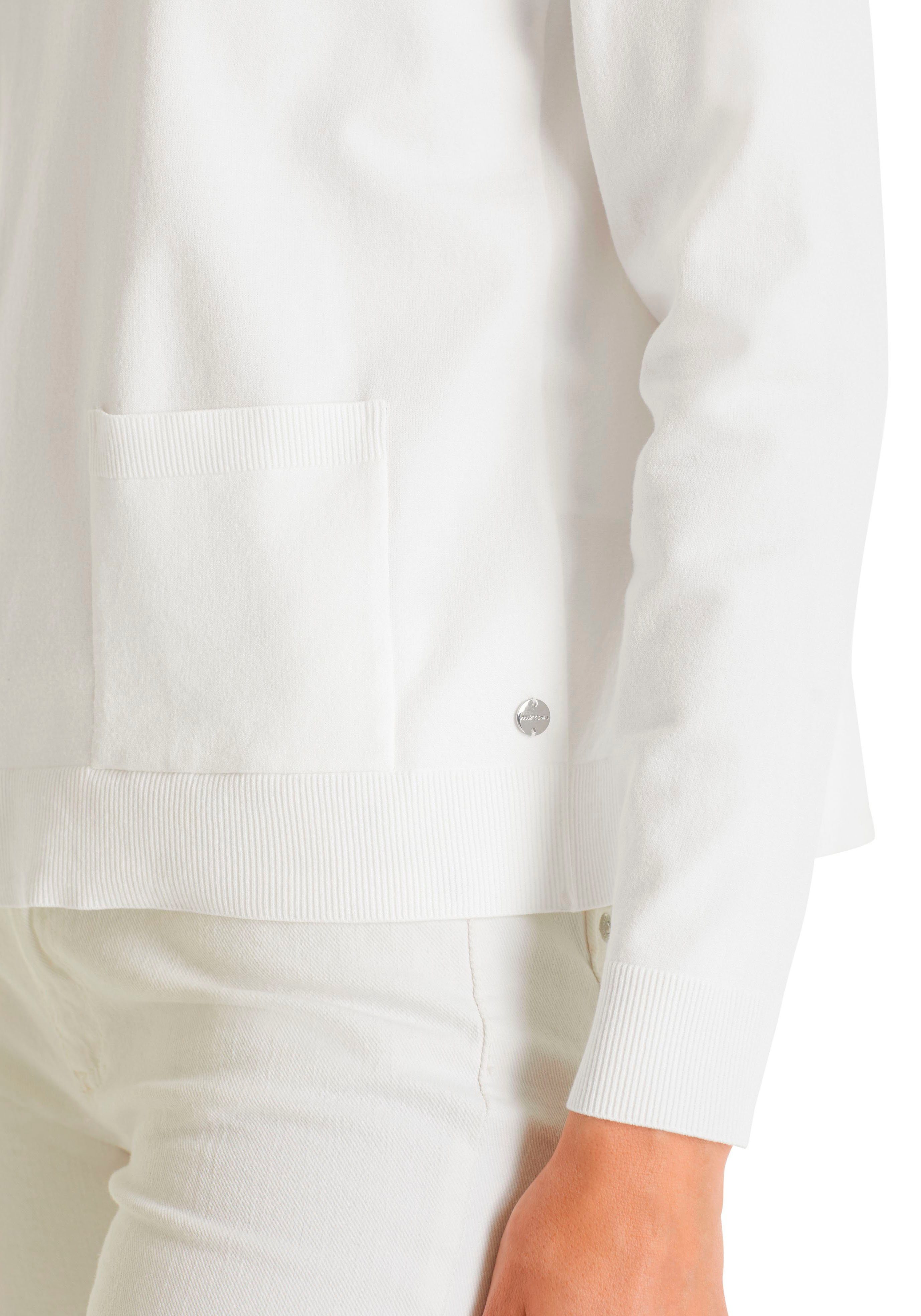 Marc Cain Rundhalspullover "Collection Essential" Premium Damenmode Pullover "Rethink Together"