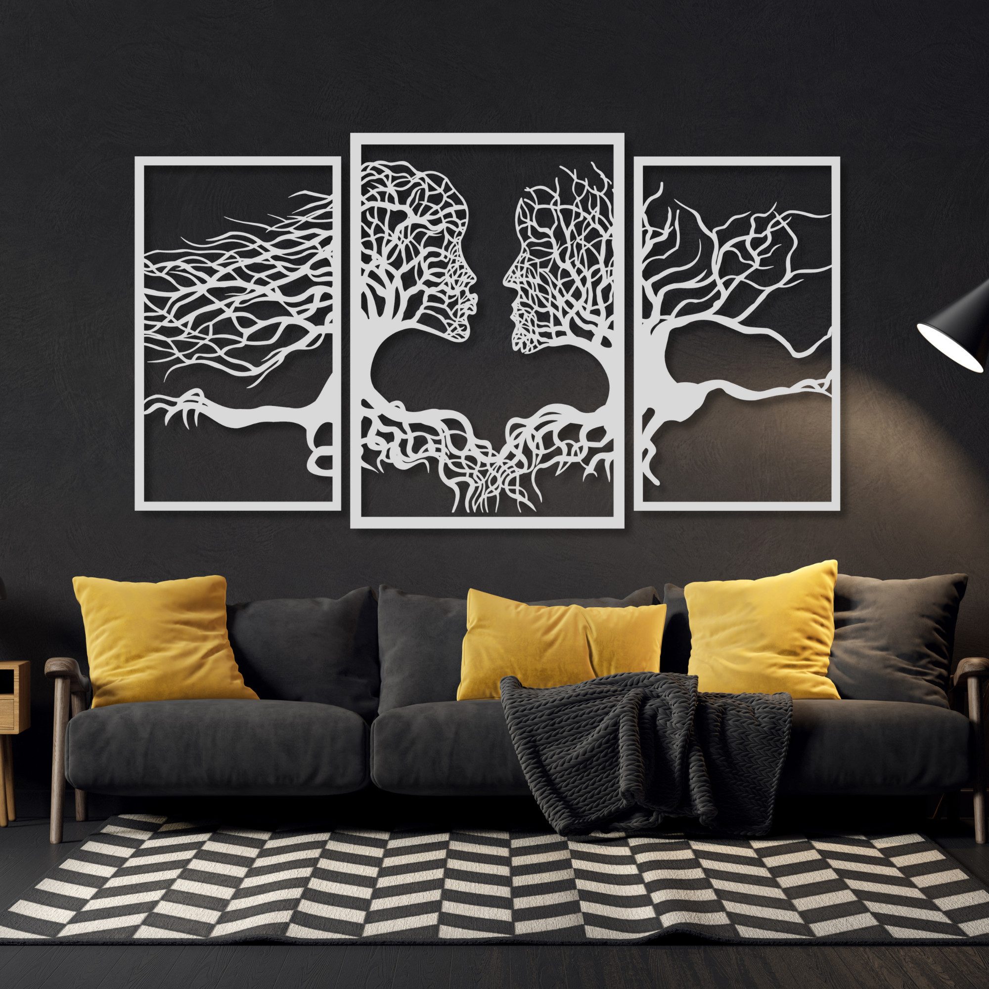 EYOKA Wanddekoobjekt 3D Wandbild aus Holz günstig online kaufen