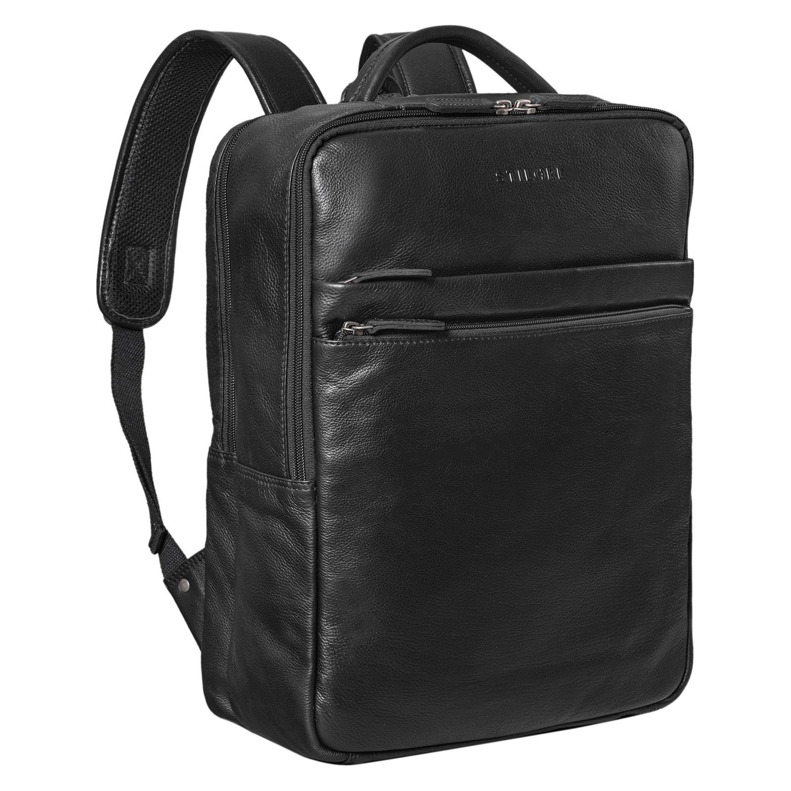 STILORD Notebook-Rucksack "Brooklyn" Großer Laptop Rucksack Echtleder mit 15.6 Zoll Laptopfach