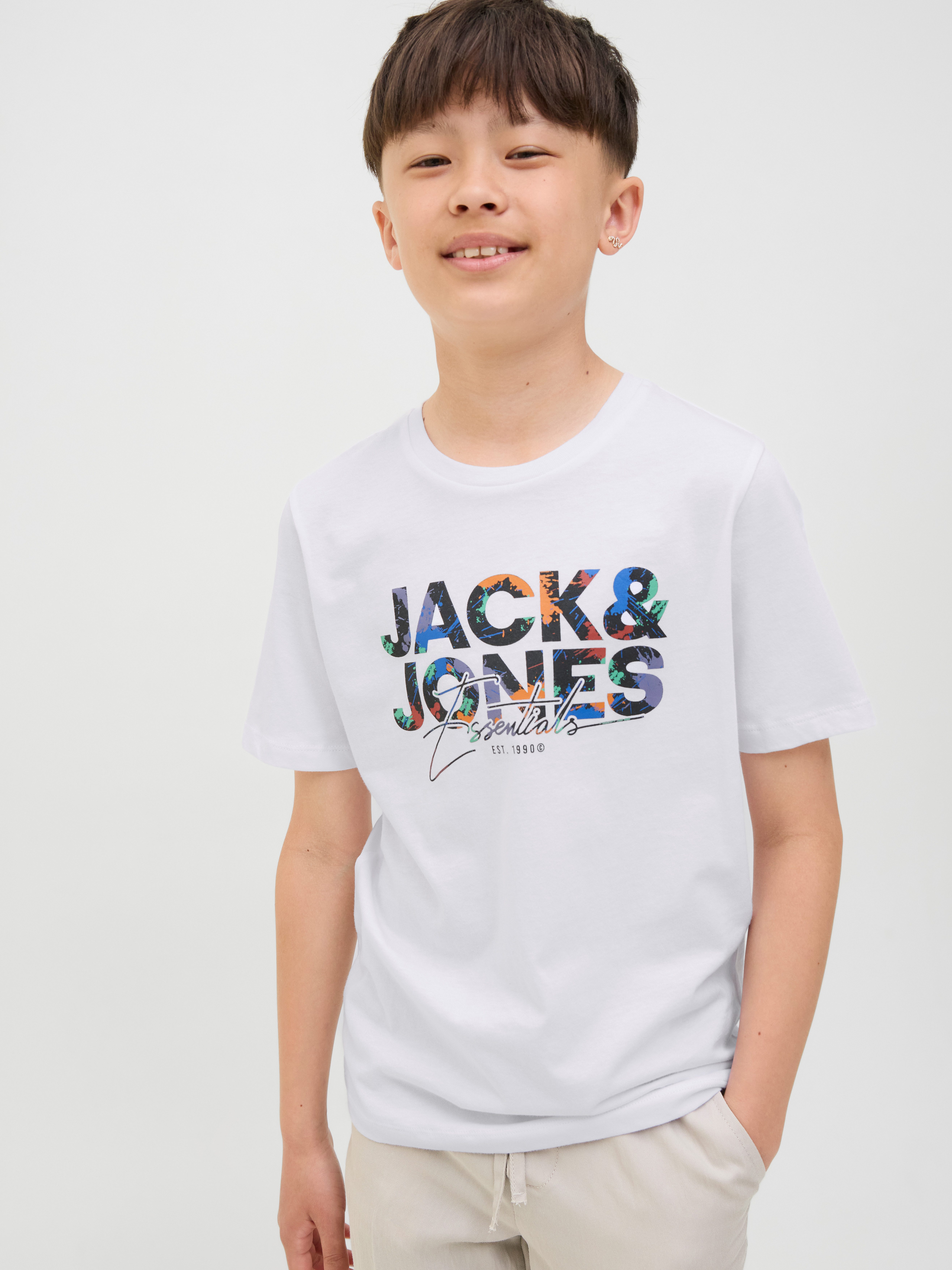 Jack & Jones Junior Rundhalsshirt JJGEPLAS TEE SS CREW NECK JNR Baumwolle, regular fit – Bild 2 von 5
