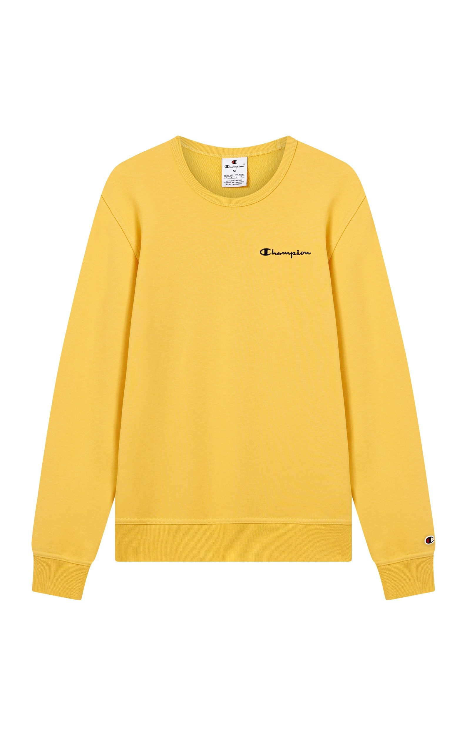 Champion Sweatshirt Crewneck Herren Sweatshirt Rundhals-Ausschnitt gelb