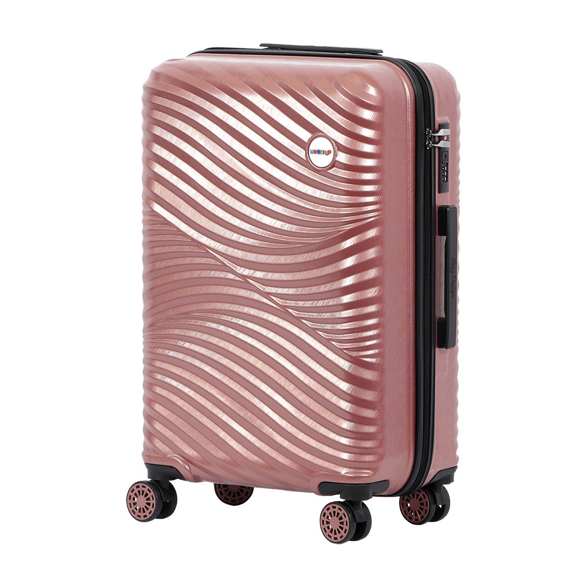 BIGGDESIGN Handgepäck-Trolley Biggdesign Moods Up Koffer Hartschalenkoffer Groß Rosegold