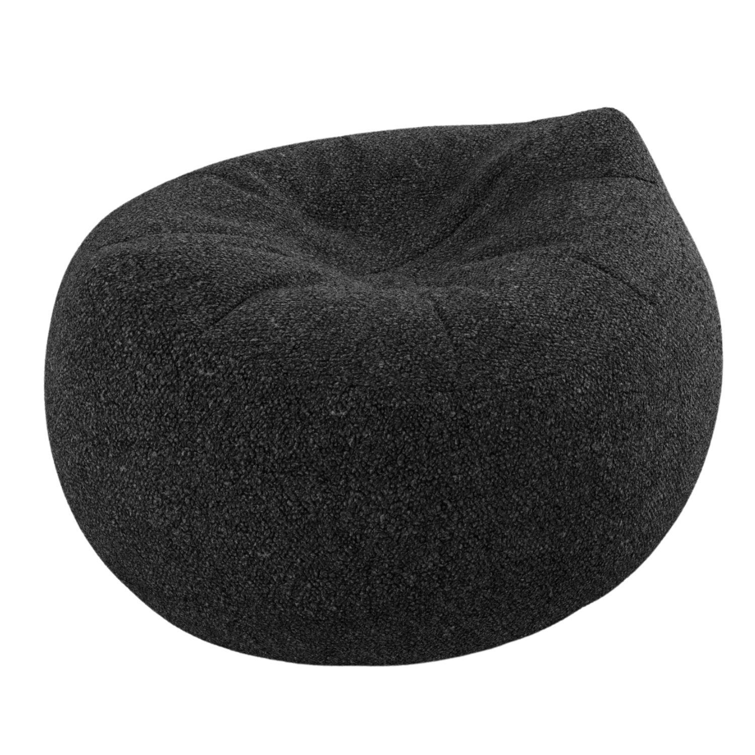 VYNCA Sitzsack Kyto Baloo Beanbag (Sitzsack), Indoor Sitzsack, Made in Europe, Stoffart Bouclé Black