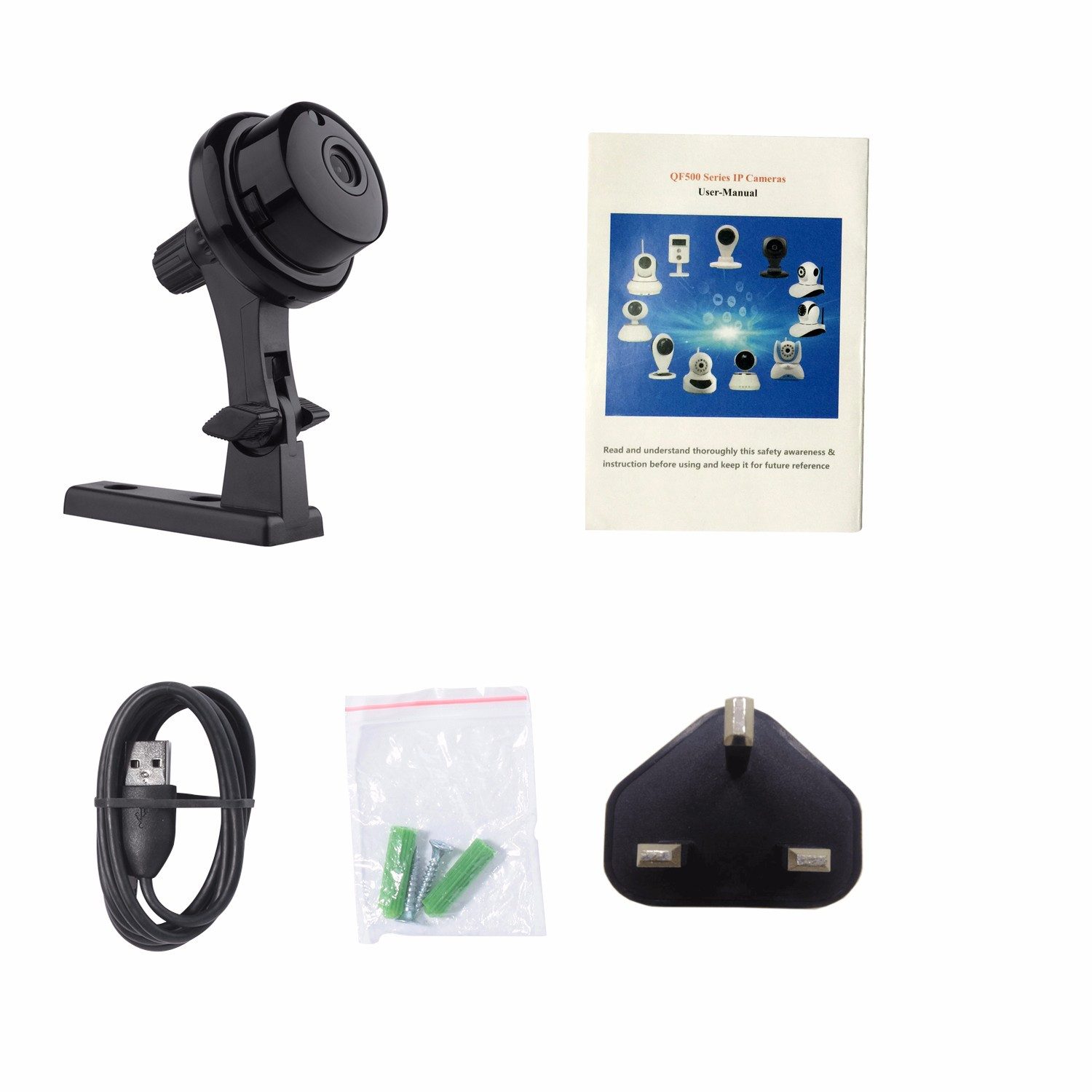 NASUM Hochauflösende IP Kamera – Smarte Überwachungskamera für IP-Überwachungskamera (2 MP)