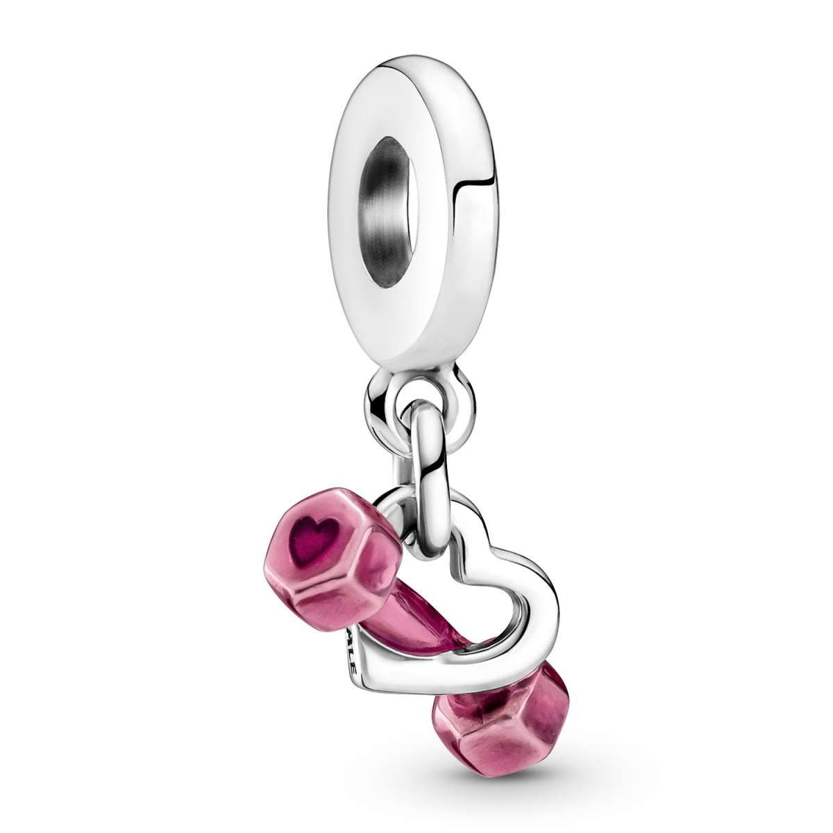 Pandora Bead 799545C01, Silber Anhänger Hantel & Herz