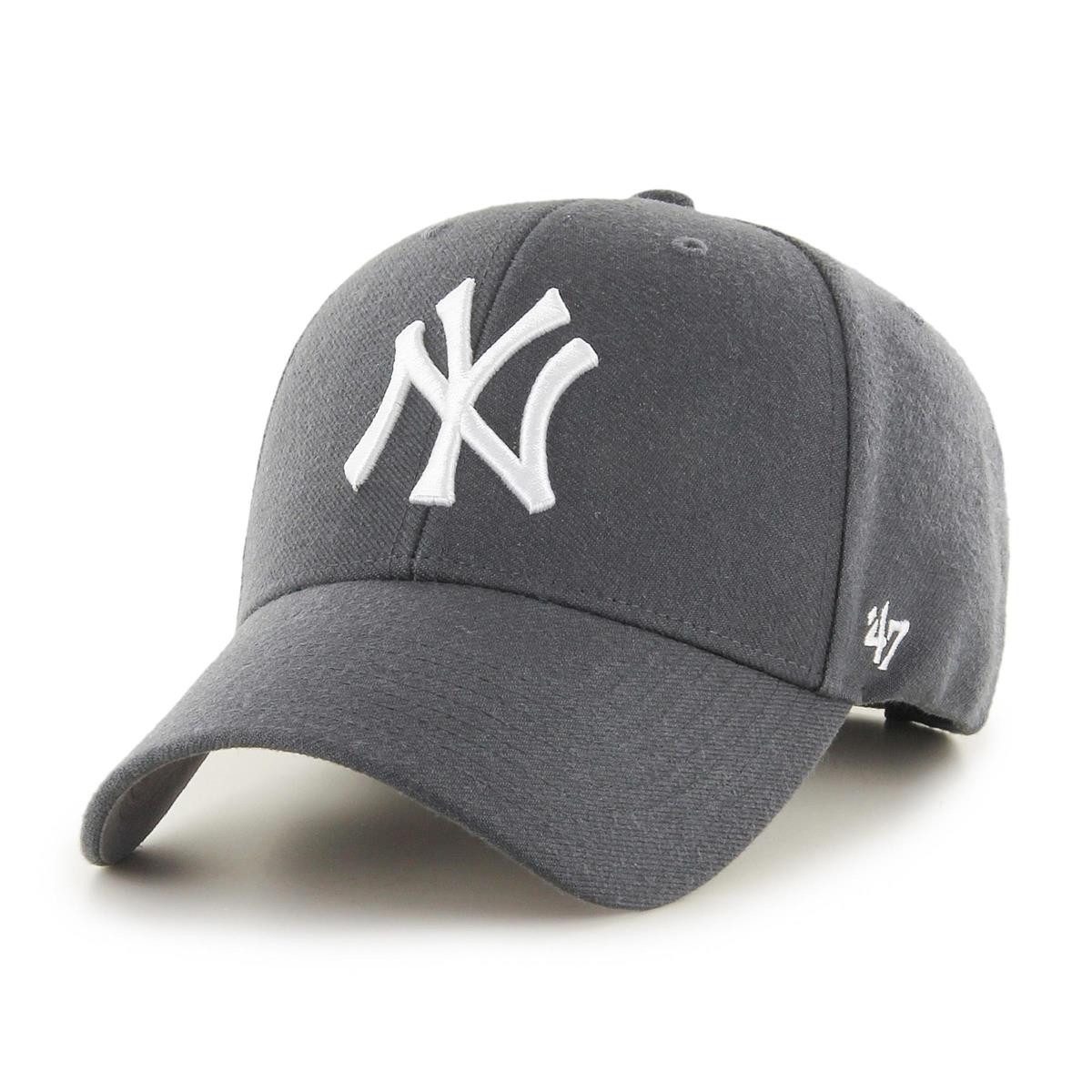 '47 Brand Baseball Cap '47 Brand MLB New York Yankees '47 MVP Curved Cap Charcoal (Basecap)