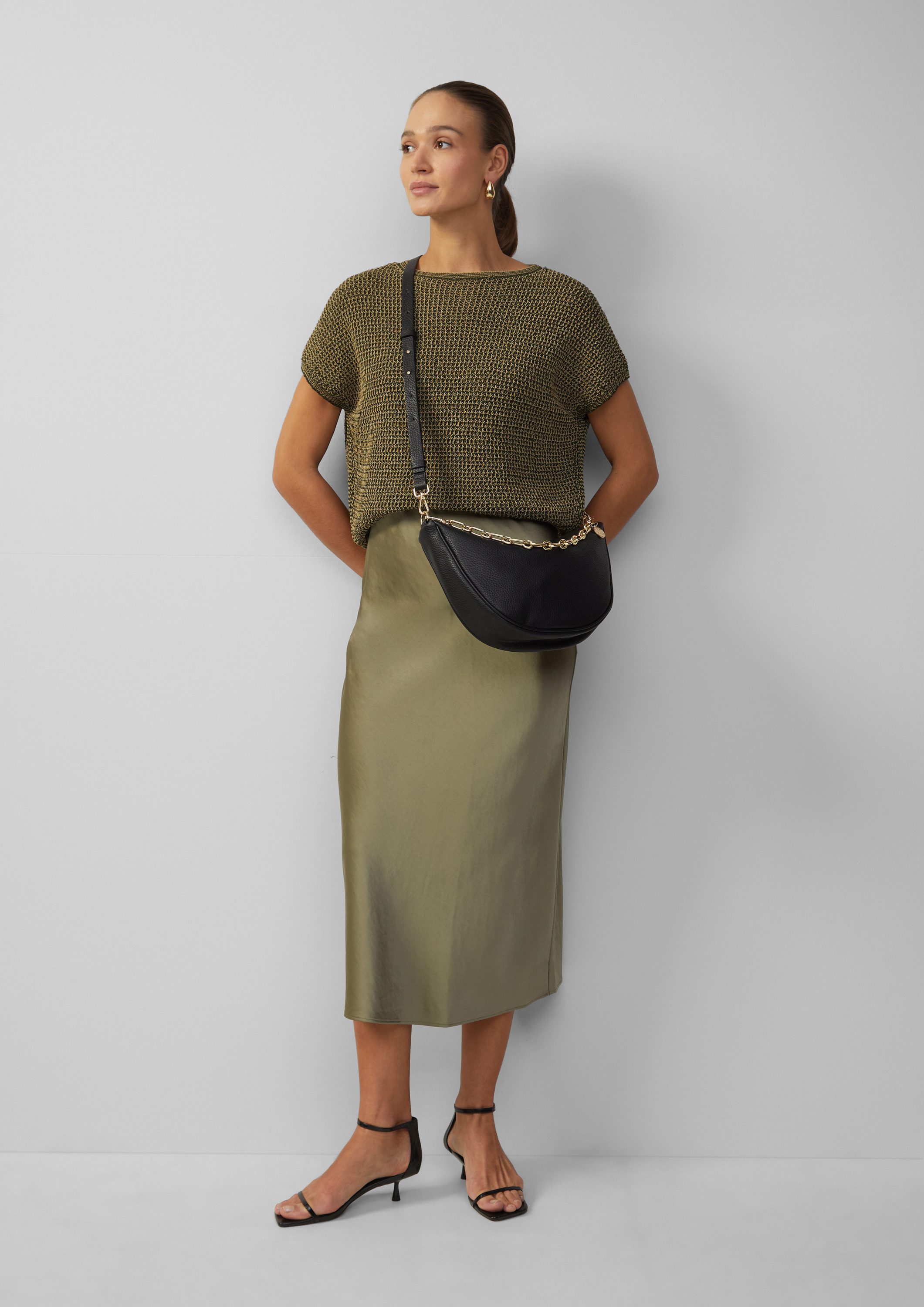 s.Oliver Schultertasche Tasche, Hobo-Bag mit Kette günstig online kaufen