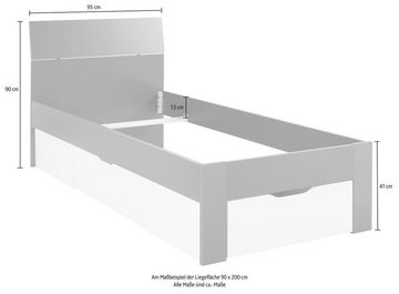 rauch Bett Flexx, inklusive Schubkästen