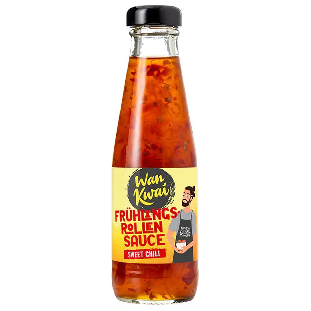 Wan Kwai Saucen, Wan Kwai Frühlingsrollen Sauce Sweet Chili süß und leicht scharf 200ml