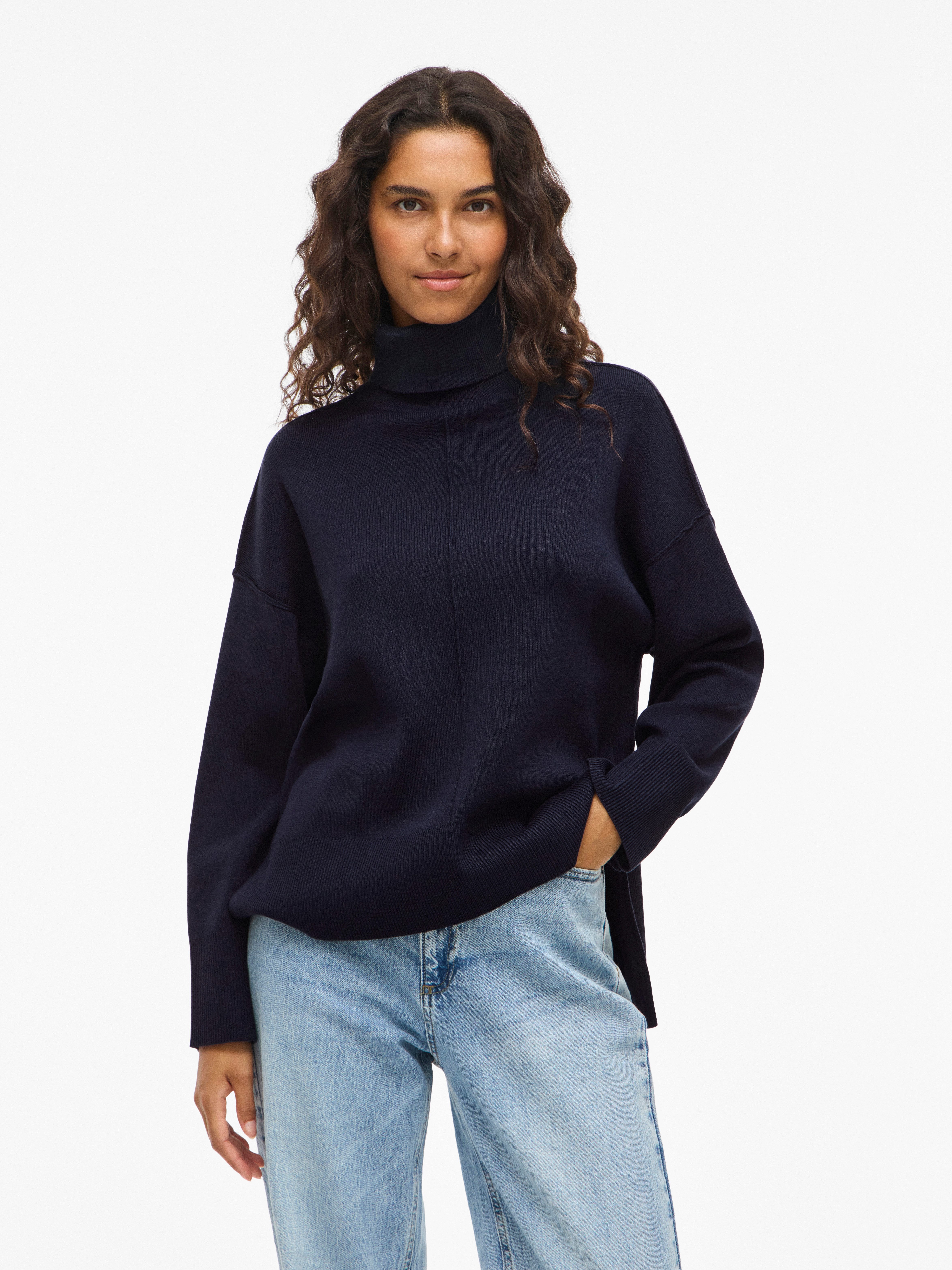 Vila Rollkragenpullover VIOSTRIA ROLLNECK L/S KNIT TOP-NOOS günstig online kaufen
