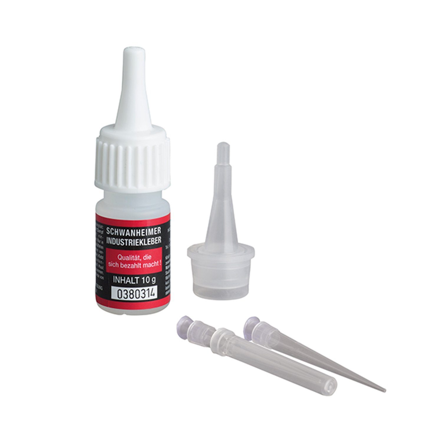 Selva Technik Klebstoff Industriekleber Set I, mit Kleber 10g, feiner Dosierspitze und Tropfer