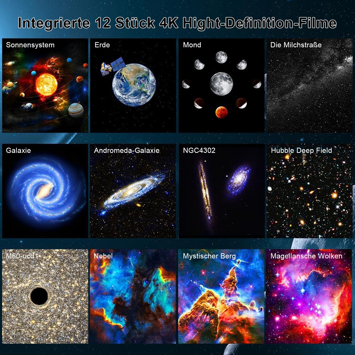 SERBASIC LED Nachtlicht Sternenhimmel Projektor,13 in 1 Galaxy Projector mit Timer für Kinder, Planetarium Projector für Room Decor, für Kinder Erwachsene, Sternenprojektor Weihnachtsgeschenke