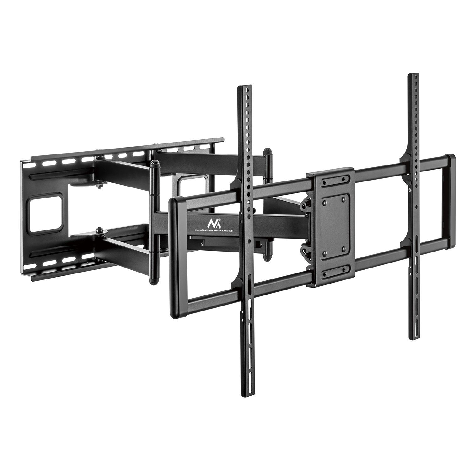 Maclean TV-Wandhalterung MC-482 für Fernseher 60–120 Zoll bis 120 kg, (bis 120,00 Zoll, 1-tlg., schwenkbar & neigbar – Universal Halterung XXL)