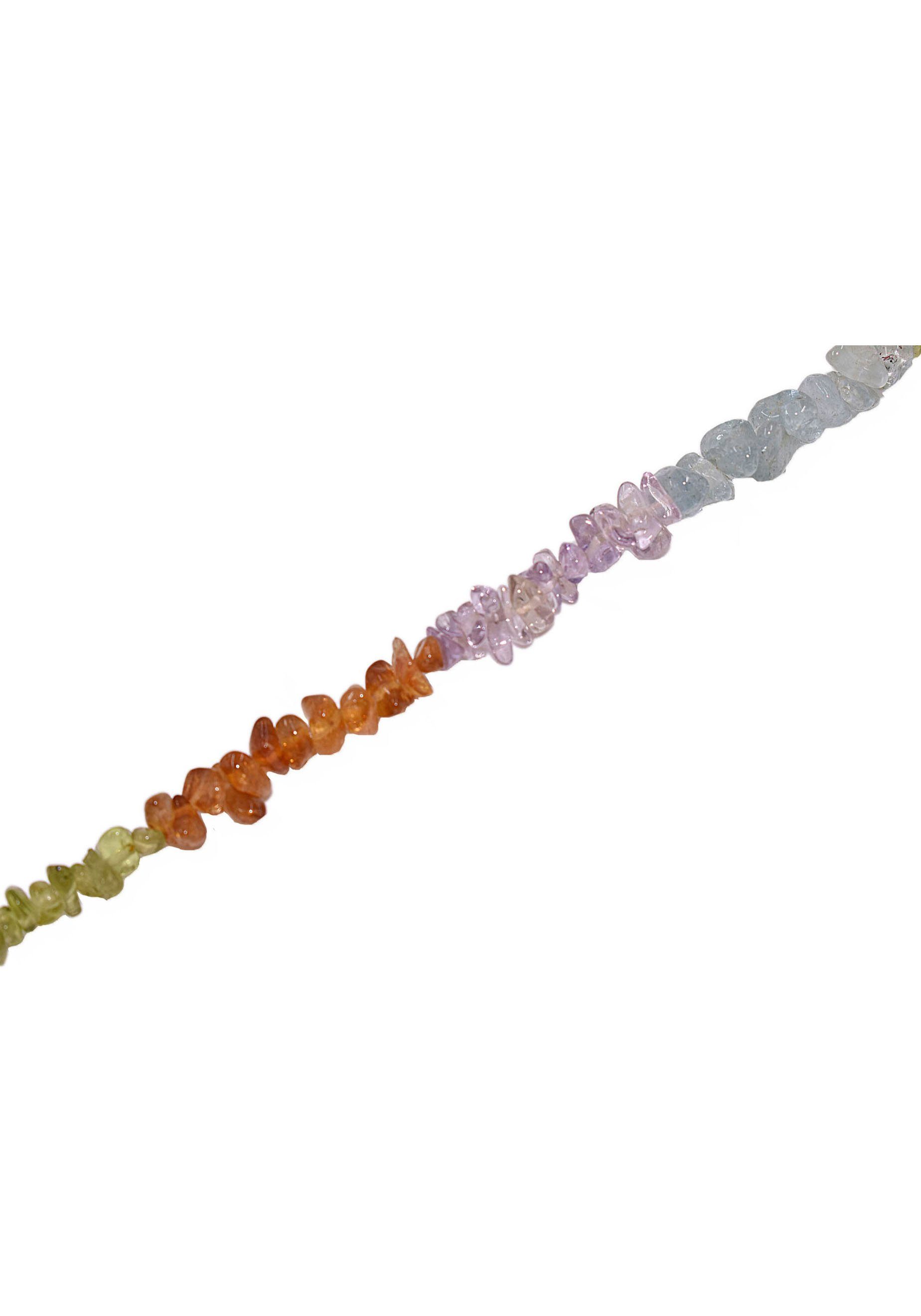 Firetti Collier Schmuck Geschenk Halsschmuck Halskette Edelstein Farbstein Peridot, Made in Germany - mit Amethyst, Aquamarin, Citrin, Peridot
