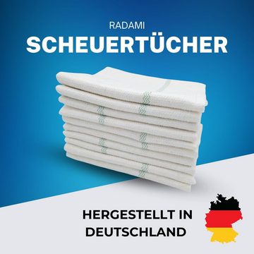 Radami Spültuch 50 Bodentücher Scheuertuch Scheuerlappen saugstark 50 x 60cm Baumwolle