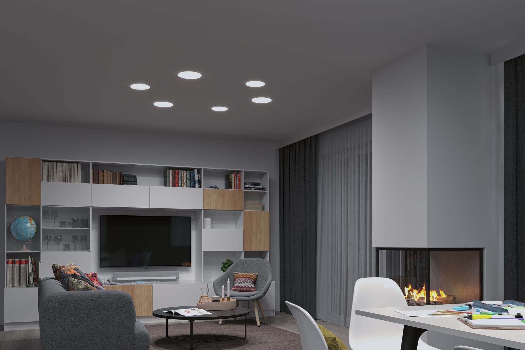 Paulmann LED Einbauleuchte Veluna, Smart fest - Home, White LED-Modul, kaltweiß, integriert, warmweiß Tunable LED