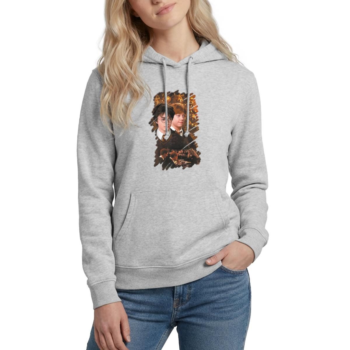 Hoodie Harry Potter Ugly Christmas Harry & Ron Damen Hoodie