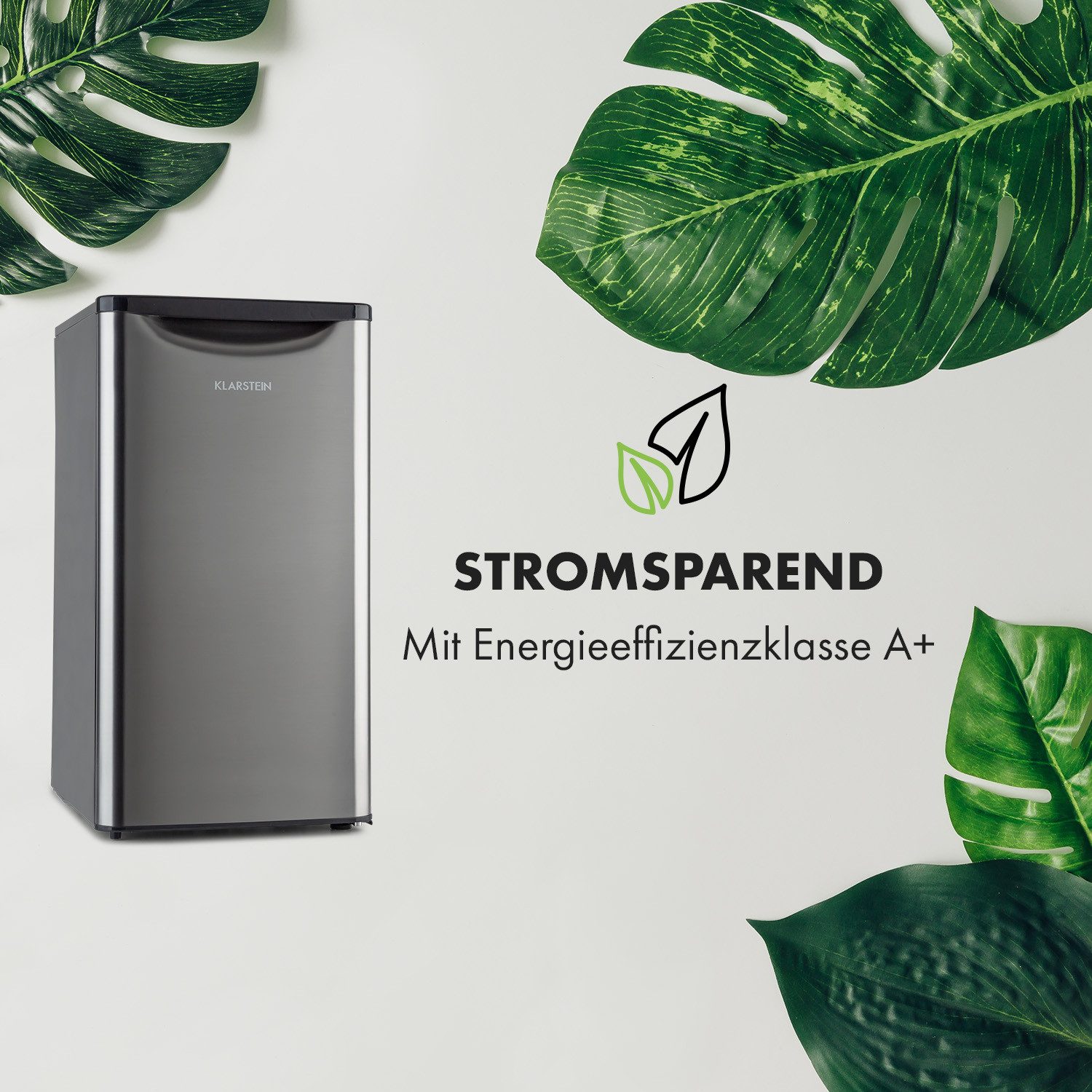 Klarstein Kühl-/Gefrierkombination Yummy, 85 cm hoch, 44 cm breit, Kühlschrank mit Gefrierfach Kühl Gefrierkombination freistehend