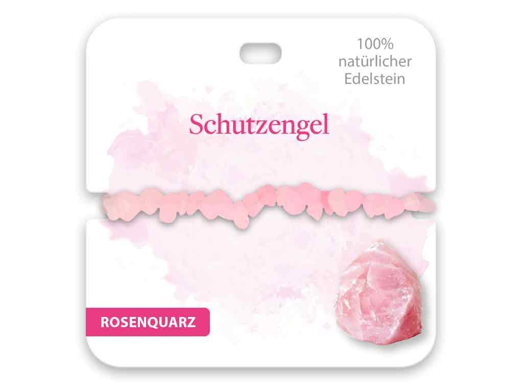 bb Klostermann Armband BB Klostermann Edelstein Armband Rosenquarz Schutzengel