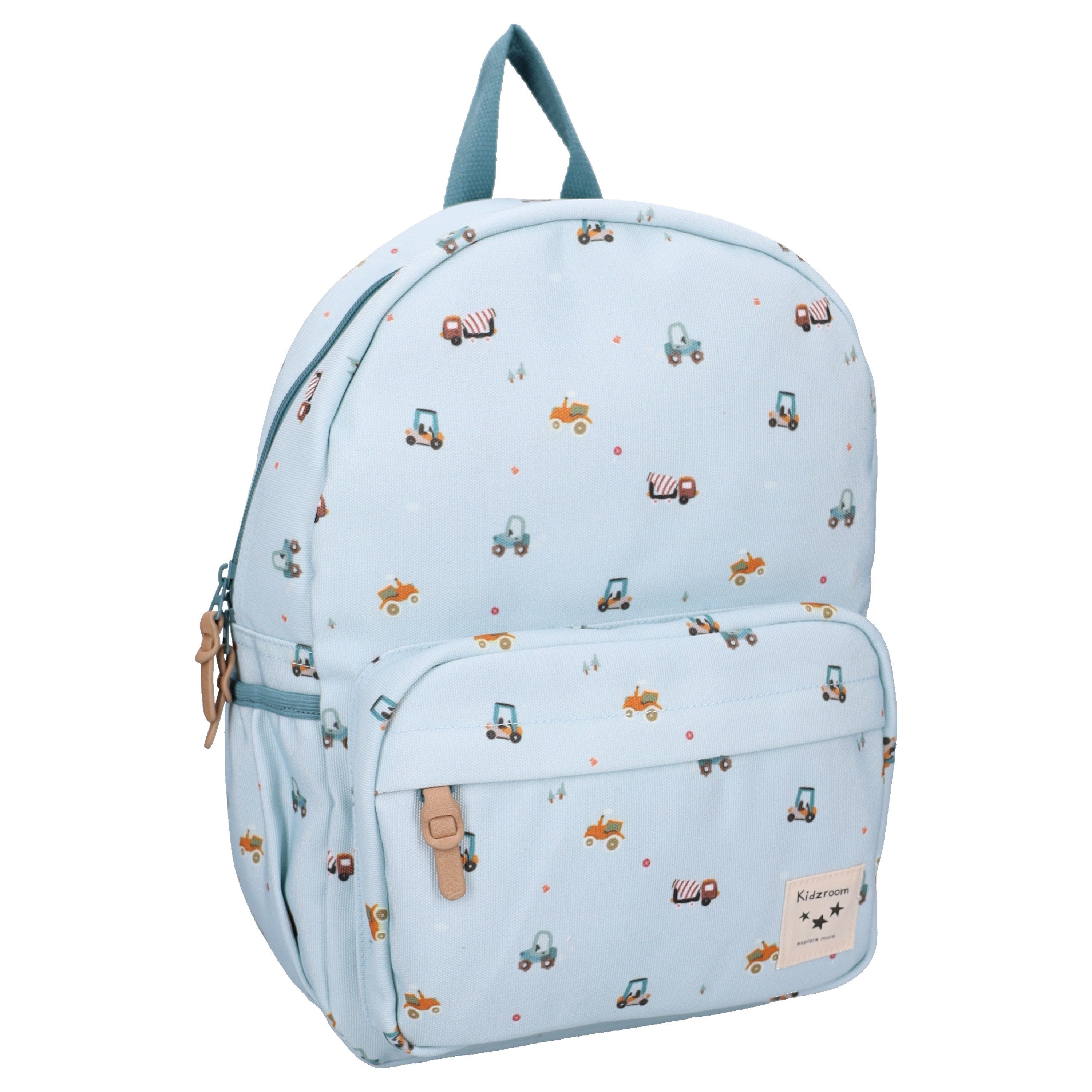 Kidzroom Kinderrucksack Rucksack Little Story blau mit Doppelreißverschluss