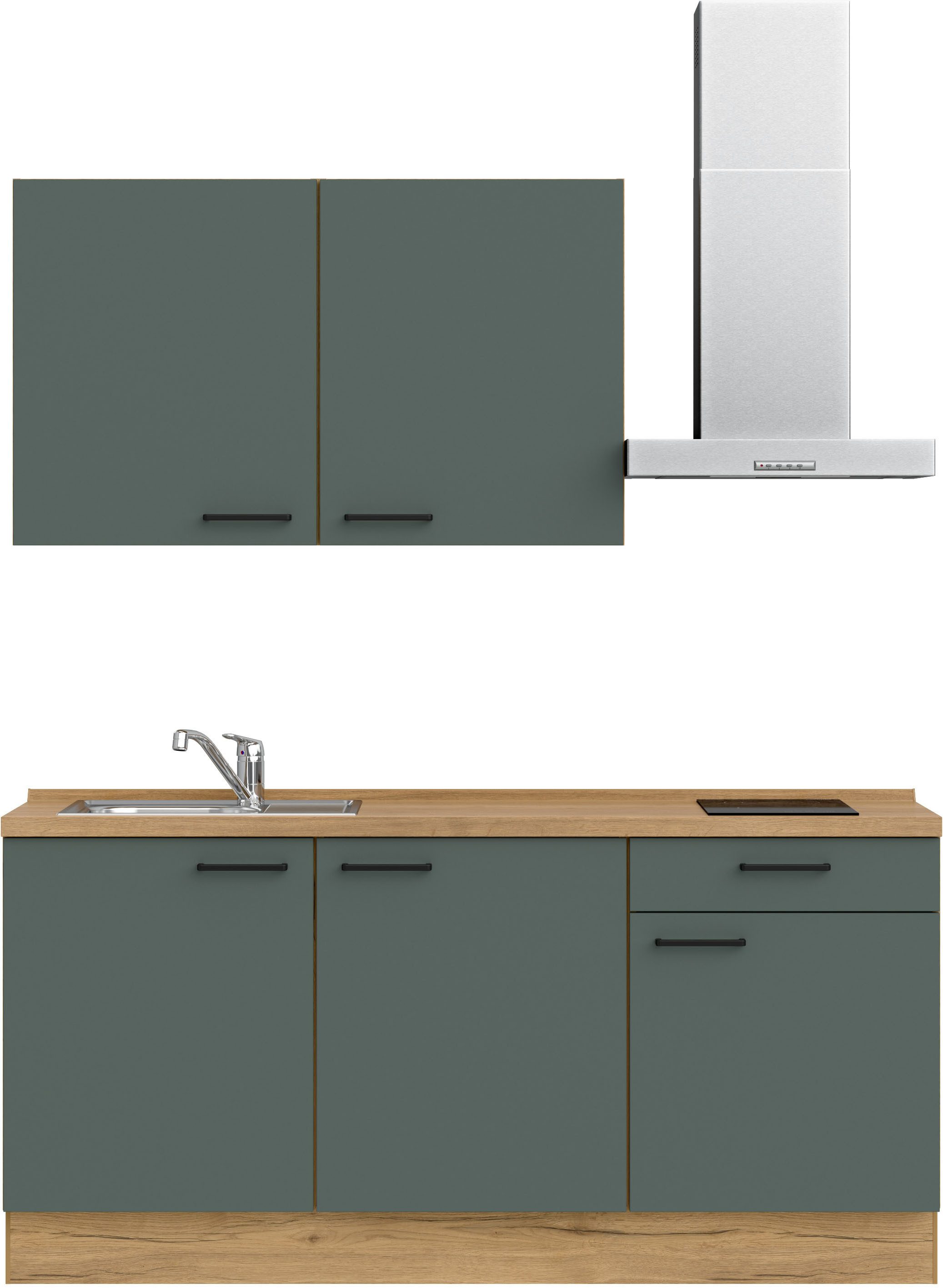 nobilia® Кухниzeile "Easytouch I", vormontiert, Ausrichtung wählbar, Breite 180 cm, wahlw. mit E-Geräten