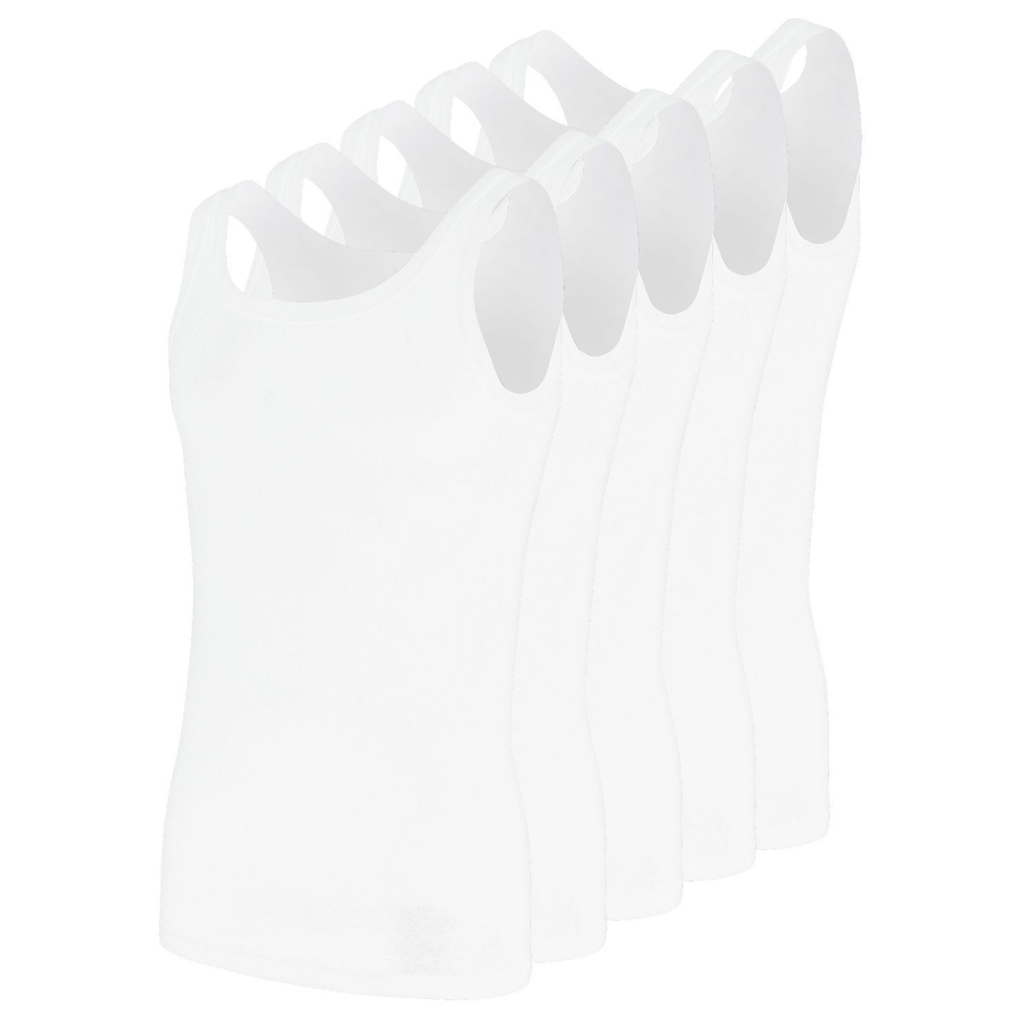 GÖTZBURG Unterhemd (Mehrpack, 5 Stück) Feinripp im 5er Pack, Pure Cotton