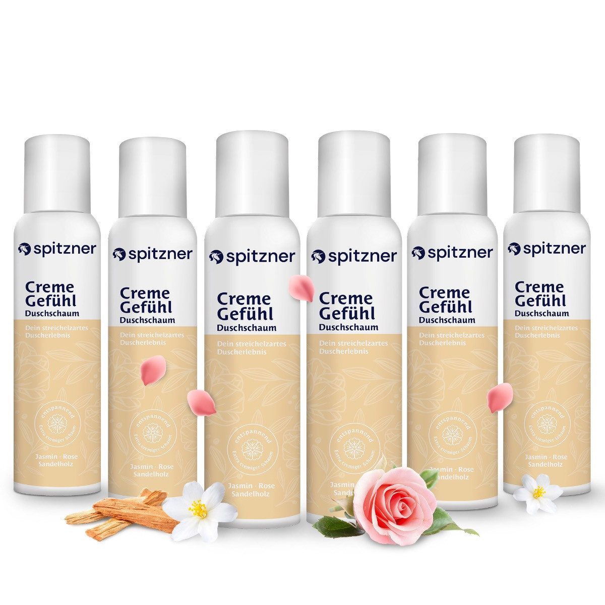 Spitzner Duschschaum Spitzner Duschschaum - CremeGefühl Set (6 x 150 ml)