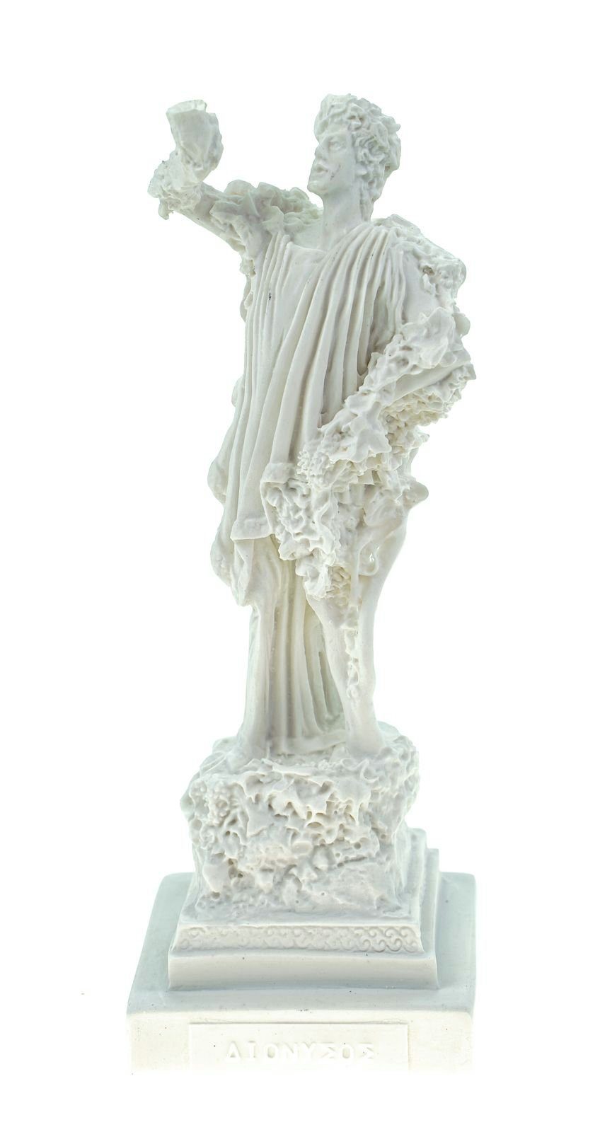 Kremers Schatzkiste Dekofigur Alabaster Deko Figur Dionysos Gott des Weins 16 cm