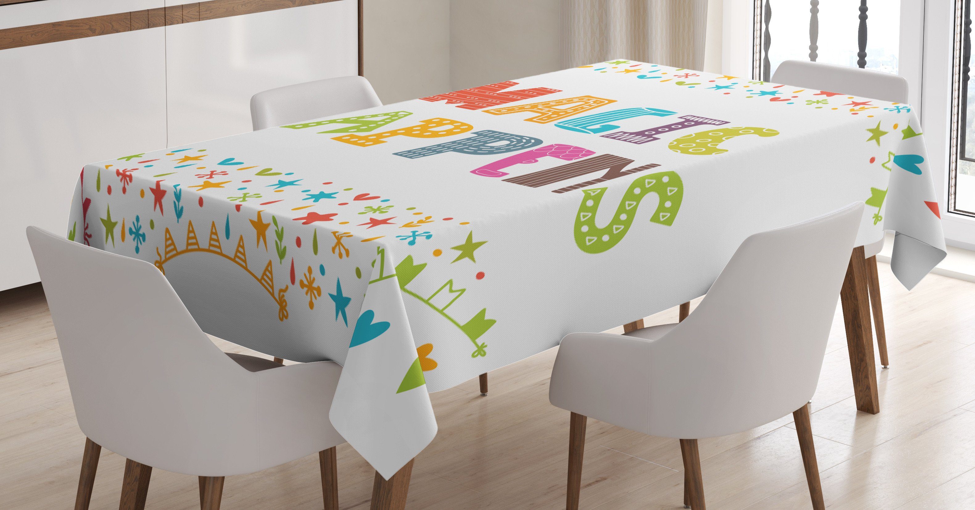 Klare den Waschbar Tischdecke geschieht Farbfest Außen Magie Abakuhaus geeignet Farben, motivational Bereich Für