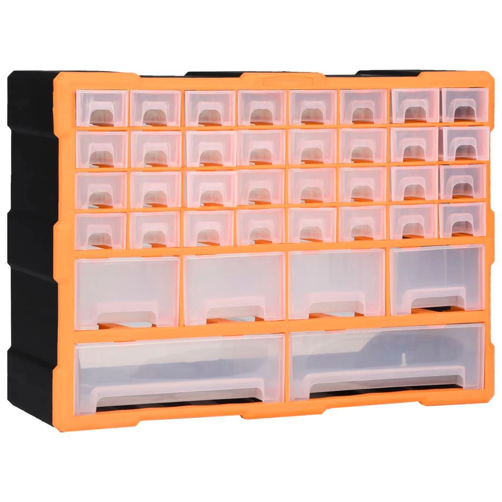 Werkzeugkoffer Multi-Schubladen-Organizer mit 40 Schubladen 52x16x37,5 cm