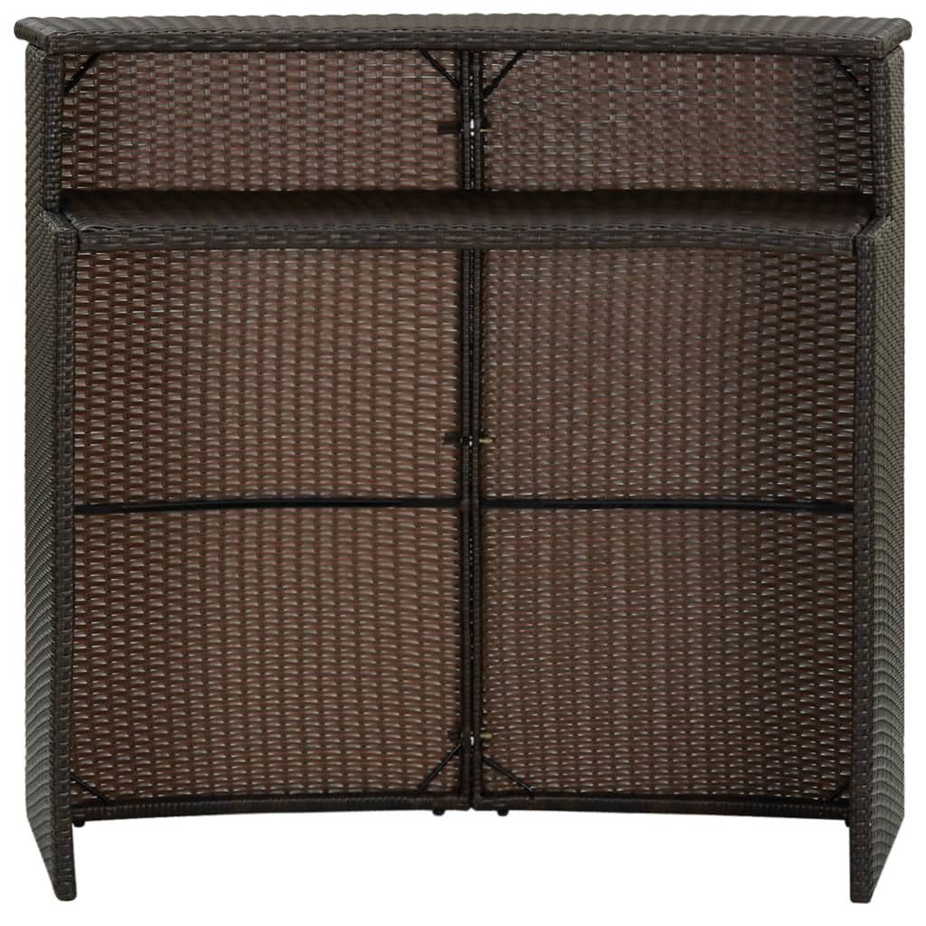 vidaXL Gartentisch Garten-Bartisch Braun 120x55x110 cm günstig online kaufen