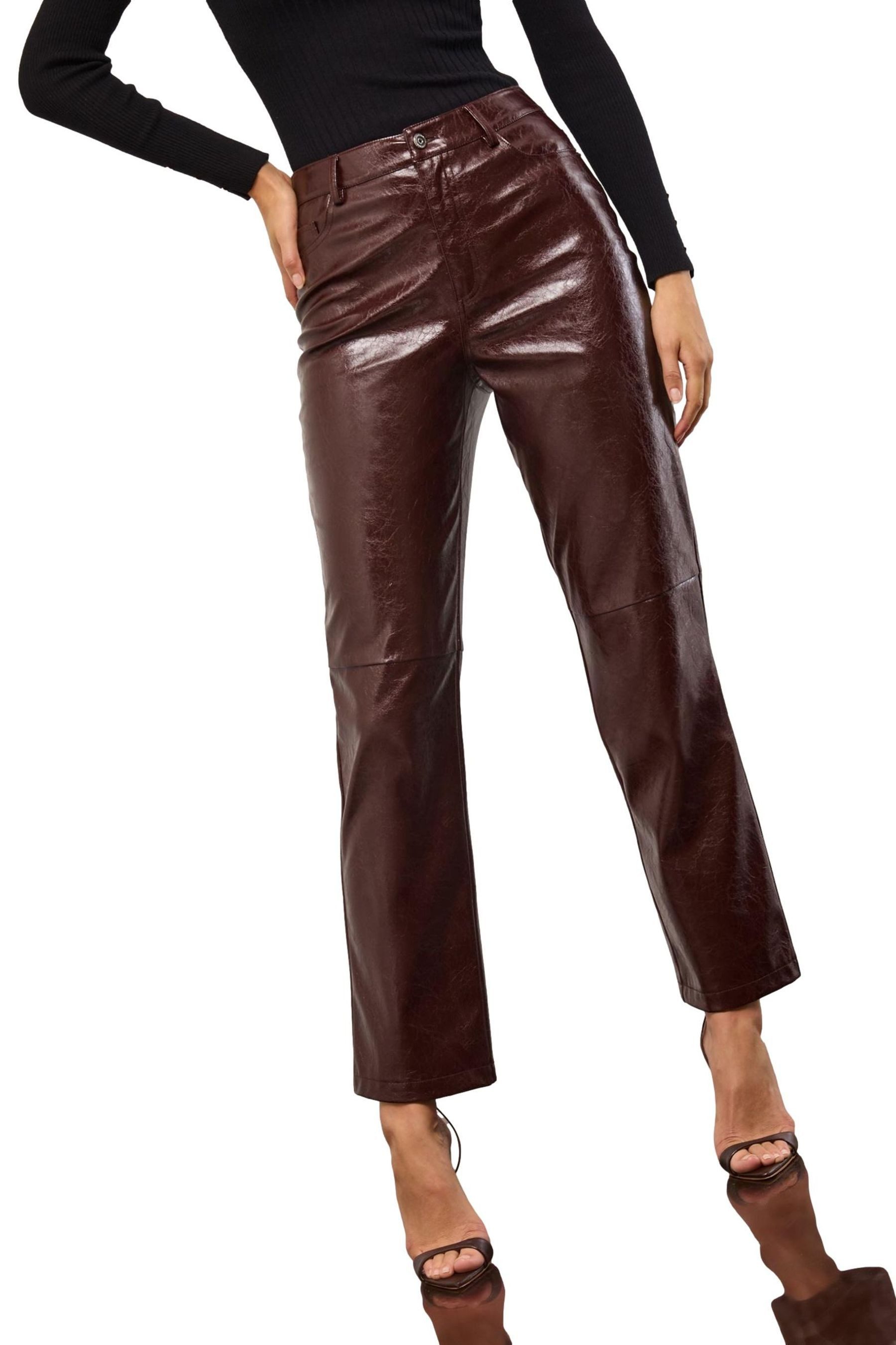 LIPSY Lederimitathose Lipsy Hose mit geradem Bein, Regular (1-tlg) günstig online kaufen