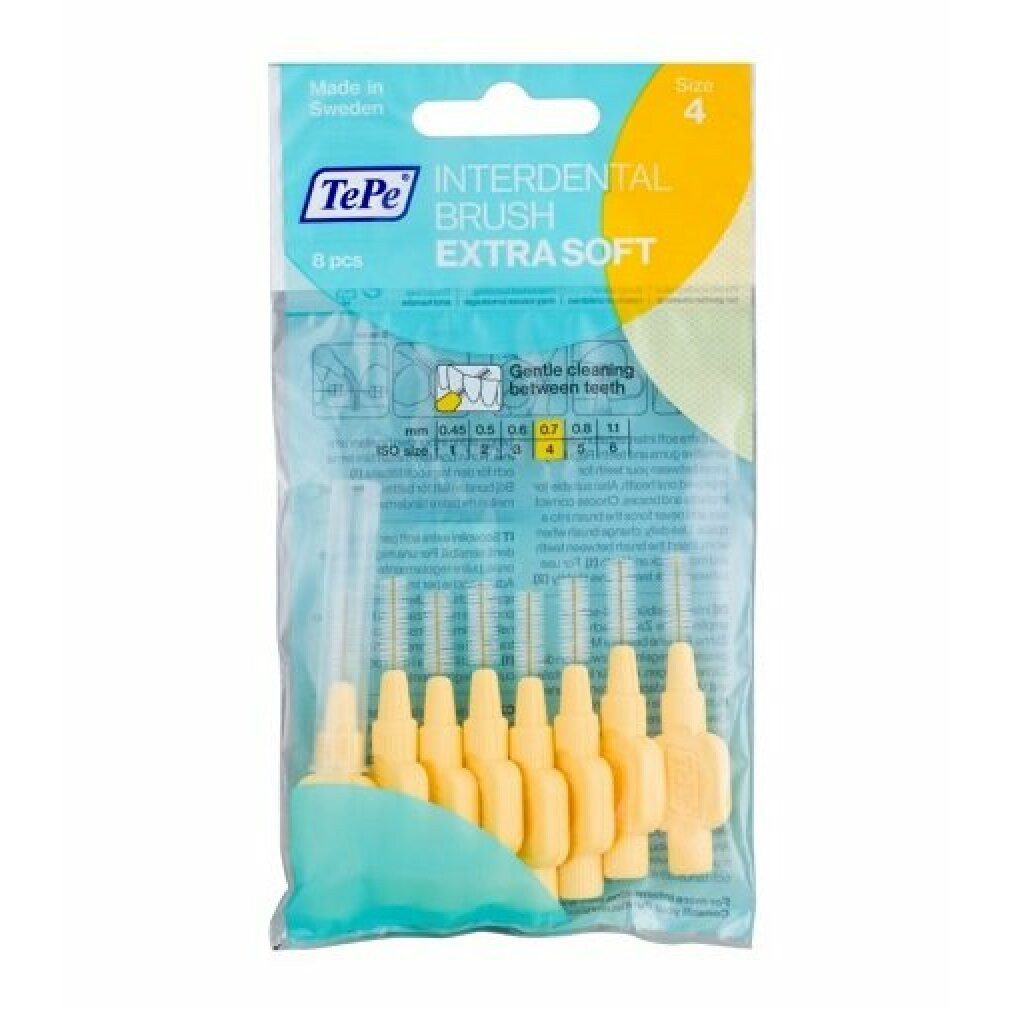 TePe Interdentalbürsten Interdentalbürste Extra Soft Gelb ISO Gr. 4