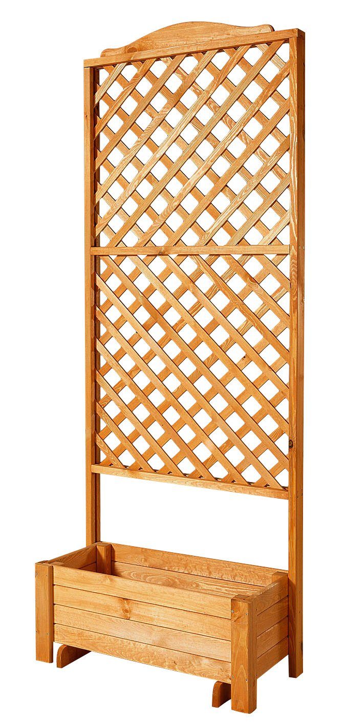 promadino Spalier »Romantica«, mit Pflanzkasten, BxTxH 80x38x210 cm
