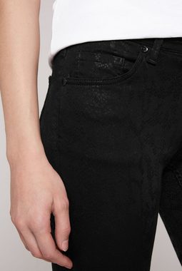 SOCCX Slim-fit-Jeans mit Schlitz am Saum