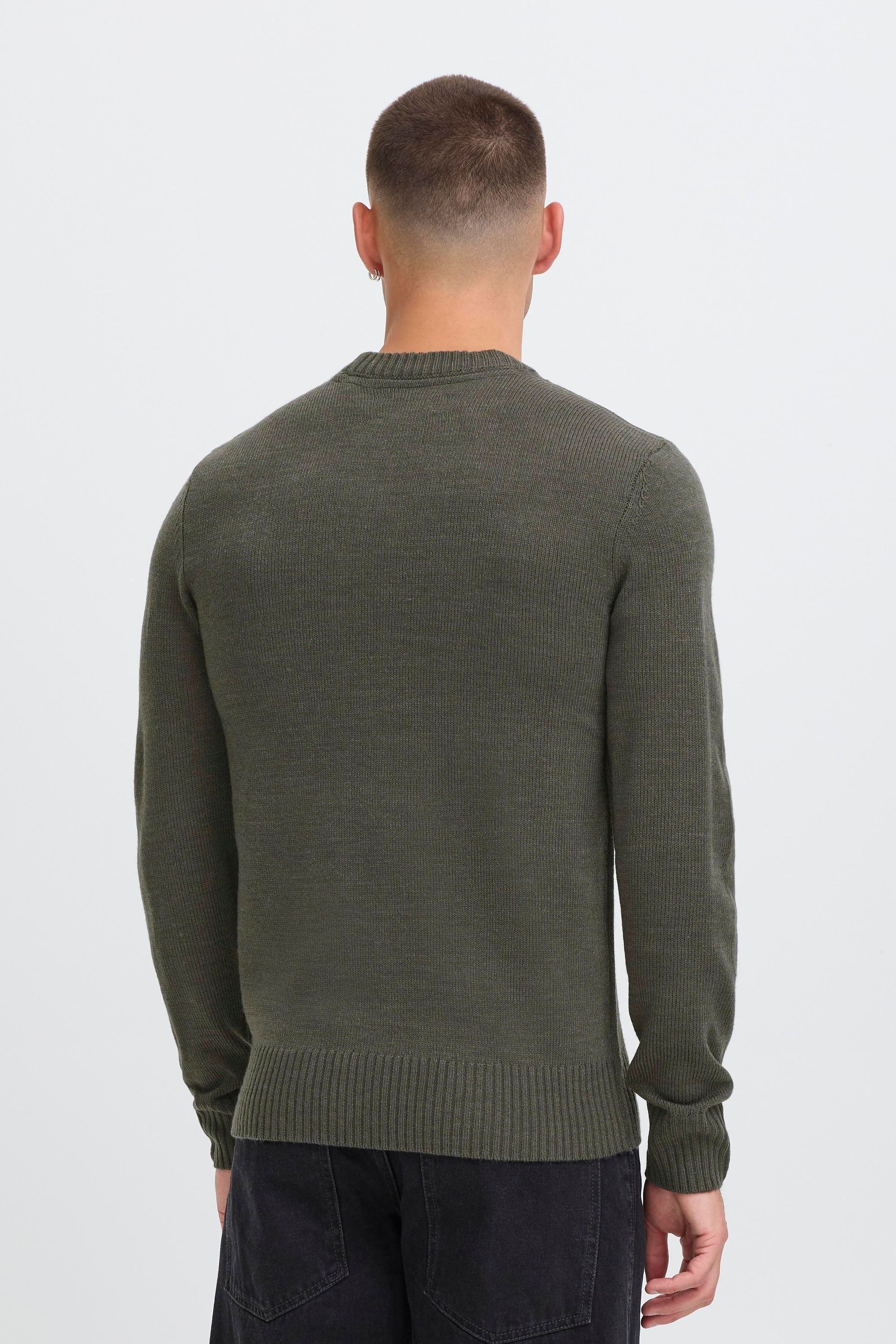 Blend Strickpullover BHRyke Stilvoller Strickpullover mit Rippbündchen