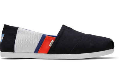 TOMS Schwarze Colorblock Alpargatas Espadrille