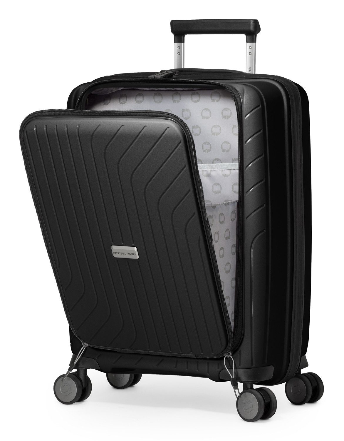 Hauptstadtkoffer Hartschalen-Trolley TXL, 4 Rollen, 3 leichte Hartschalen-Trolleys Laptop-Fach 4 Doppelrollen TSA