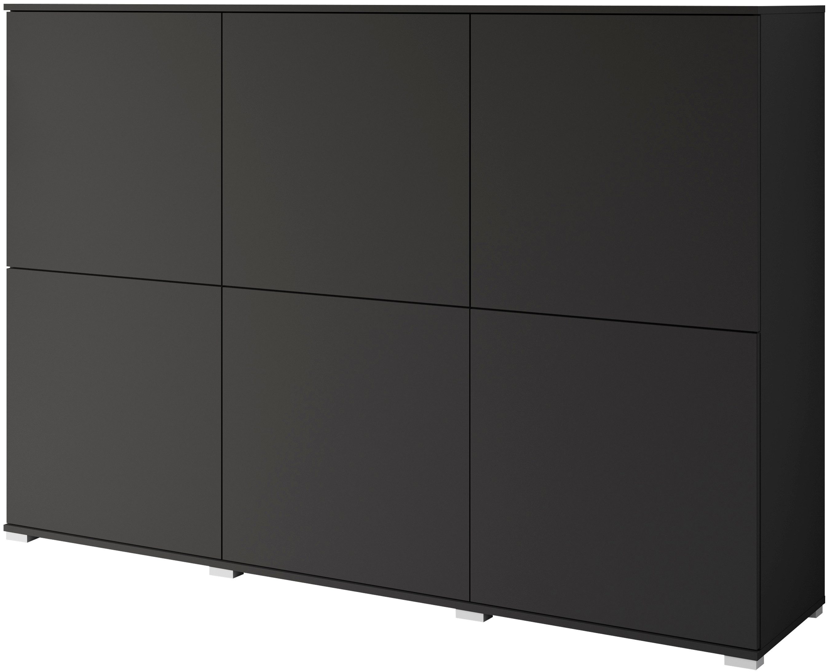 INOSIGN Highboard Kenia, moderne grifflose Hochkommode mit 6 Türen, Breite günstig online kaufen