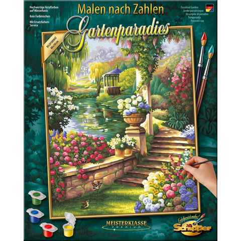 Schipper Malen nach Zahlen Meisterklasse Premium - Gartenparadies, Made in Germany