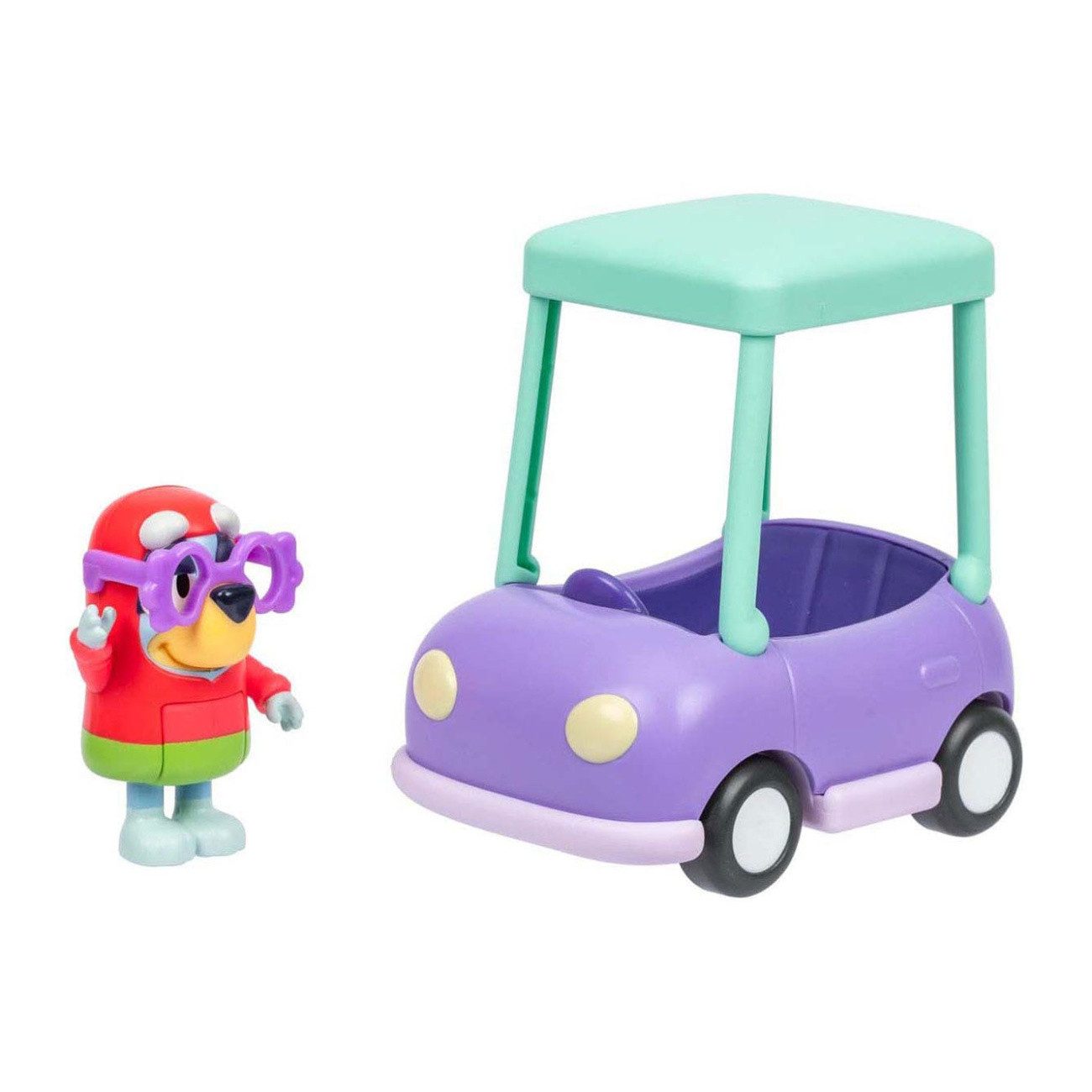 Moose Toys Spiel Bluey Minifiguren Spielset Janet & Oma Auto