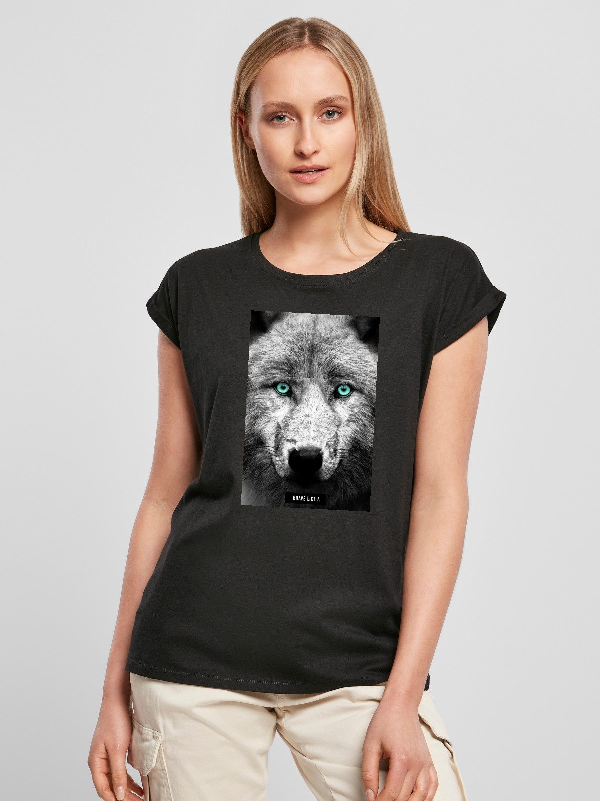 Be Famous Print-Shirt Classic Roll Up D-BIKEA (1-tlg., keine)