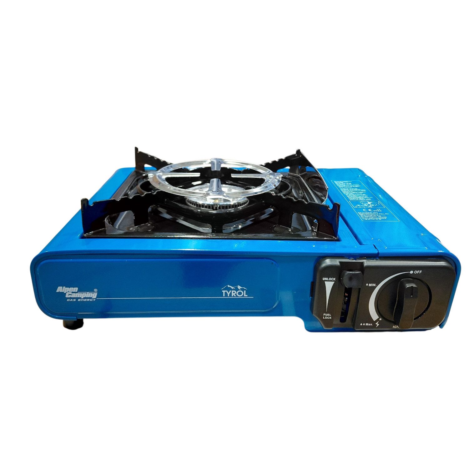Alpen Camping Gaskocher TYROL, Gaskocher 2,0 kW Campingkocher
