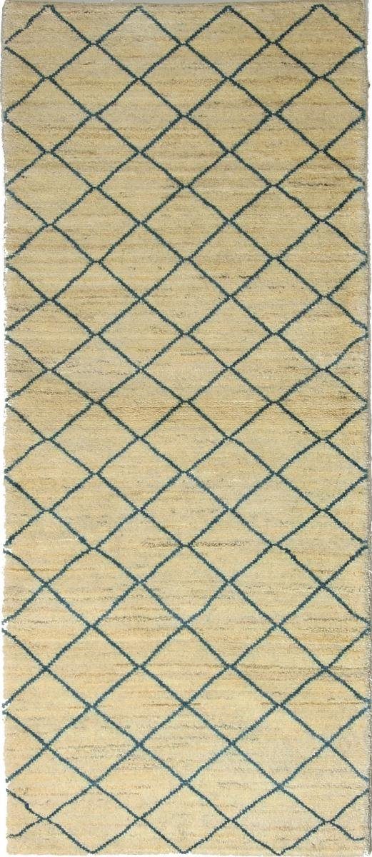 Orientteppich Perser Gabbeh 81x195 Handgeknüpfter Moderner Orientteppich, Nain Trading, rechteckig, Höhe: 18 mm