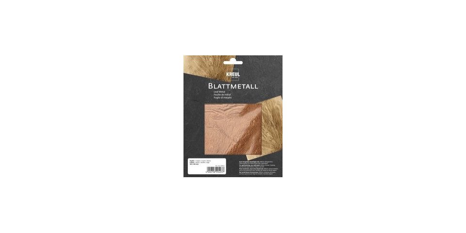 Kreul Künstlerstift Kreul Blattmetall kupfer 6 Blatt 140 x 140 mm