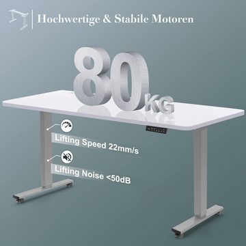 HOMALL Tischgestell Elektrisch Tischgestell 2X Teleskop Höhenverstellbarer Schreibtisch