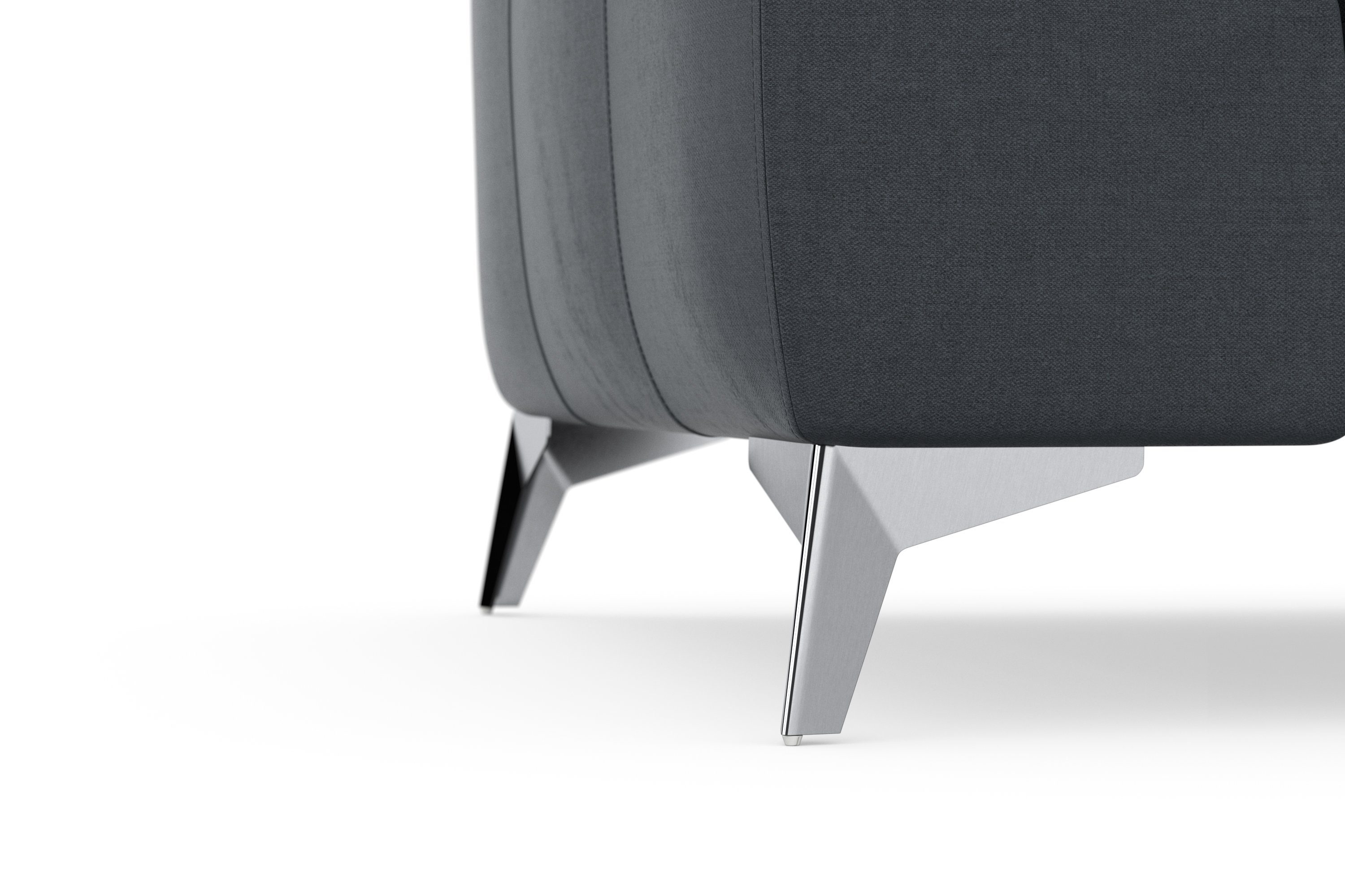 Ecksofa Sinatra, mit optinal Kopfteilverstellung sit&more mit Armteilfunktion und Recamiere,