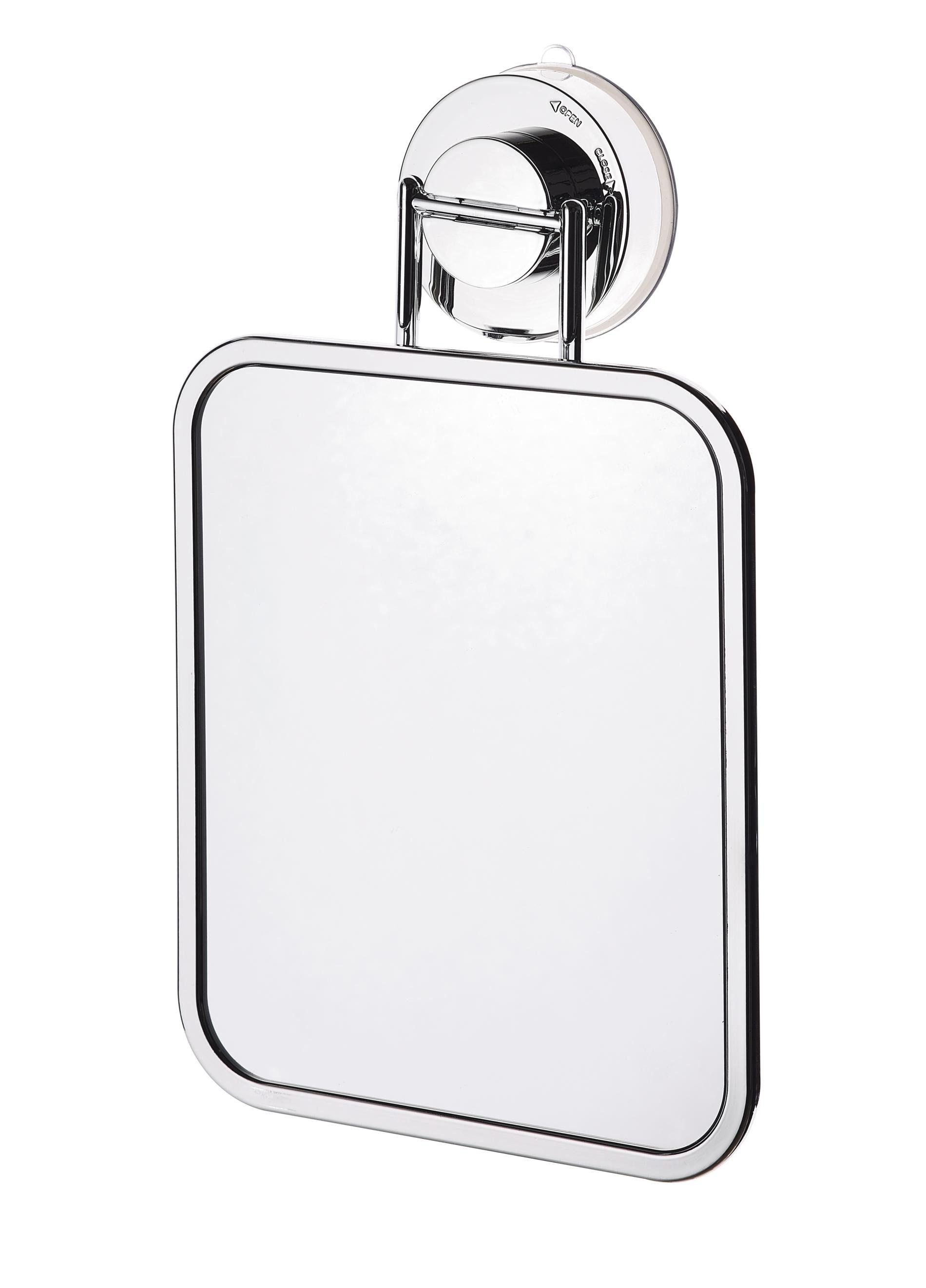 Badaccessoire-Set Kosmetikspiegel VaccumCap Ana chromfarben ca. 150 x 240 x 40 mm